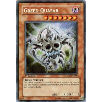 Yu-Gi-Oh Crimson Crisis Single Greed Quasar Secret Rare