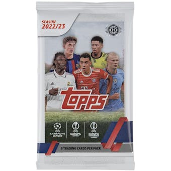 2022/23 Topps UEFA Club Competitions Soccer Hobby Pack