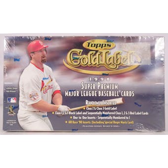 1998 Gold Label Baseball Retail Box (Reed Buy)