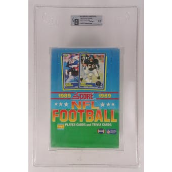 1989 Score Football Hobby Box GAI 10 Perfect (Reed Buy)