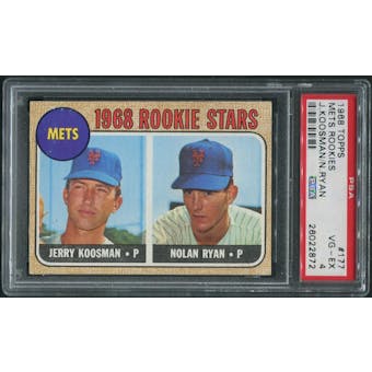 1968 Topps Baseball #177 Nolan Ryan Rookie PSA 4 (VG-EX)