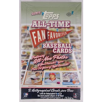 2005 Topps All Time Fan Favorites Baseball Hobby Box (Reed Buy)