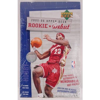 2005/06 Upper Deck Rookie Debut Basketball Hobby Box (Reed Buy)
