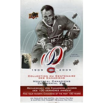 2008/09 Upper Deck Montreal Canadiens Centennial Hockey Hobby Box