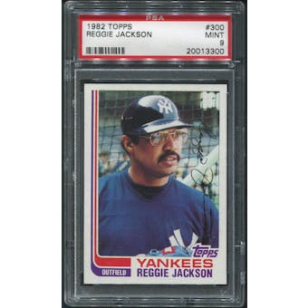 1982 Topps Baseball #300 Reggie Jackson PSA 9 (MINT)
