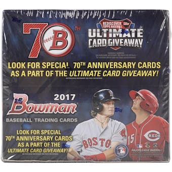 2017 Bowman Baseball Retail 24-Pack Box