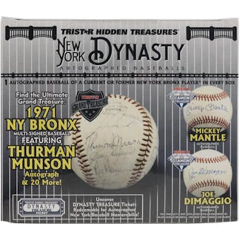 2023 TriStar Hidden Treasures New York Dynasty Autographed Baseball Hobby Box