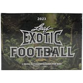 2023 Leaf Exotic Football Hobby 20-Box Case - Two-Bros 20 Spot Random Box Break #1