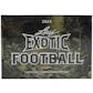 2023 Leaf Exotic Football Hobby 20-Box Case