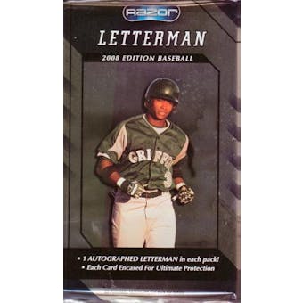 2008 Razor Letterman Edition Baseball Hobby Pack