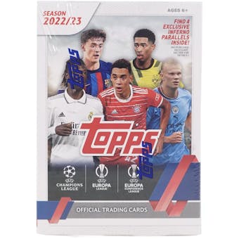2022/23 Topps UEFA Club Competitions Soccer 7-Pack Blaster Box