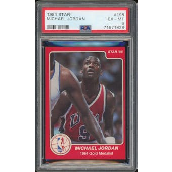 1984/85 Star #195 Michael Jordan Olympic PSA 6 *1828 (Reed Buy)