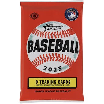 2023 Topps Heritage Baseball Hobby Pack