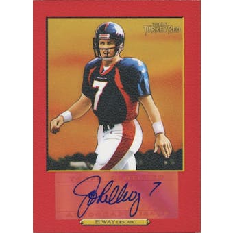 2006 Topps Turkey Red Autographs Red #JE John Elway #/50 (Reed Buy)