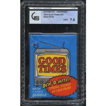 1975 Topps Good Times Wax Pack GAI 7.5 (NM+)