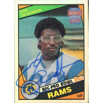 2001 Topps Archives Reserve Rookie Reprint Autographs #ARAED Eric Dickerson (Reed Buy)