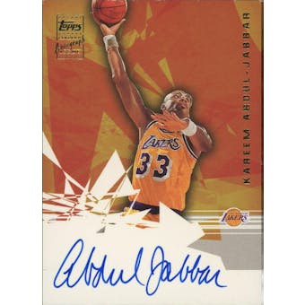 2001/02 Topps Autographs #TAKAJ Kareem Abdul-Jabbar (Reed Buy)