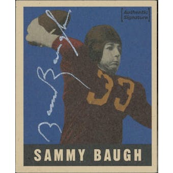 1997 Leaf Reproductions Autographs #24 Sammy Baugh only 500 signed (Reed Buy)