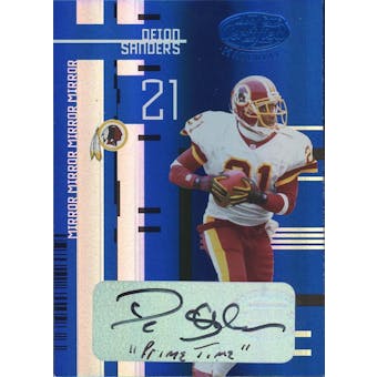 2005 Leaf Certified Materials Mirror Blue #148 Deion Sanders #/15 Autograph "Prime Time" (Reed Buy)