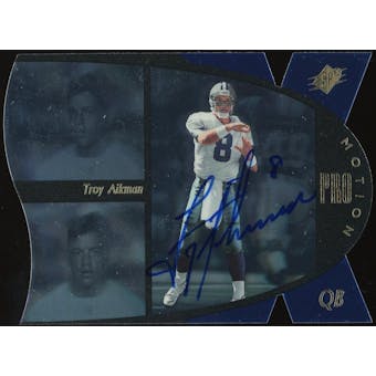 1997 SPx ProMotion Autographs #3 Troy Aikman only 100 signed (Reed Buy)