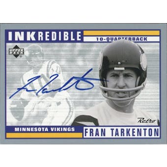 1999 Upper Deck Retro Inkredible #FT Fran Tarkenton Autograph (Reed Buy)