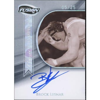 2009 Press Pass Fusion Classic Champions Autographs Onyx #CCHBL Brock Lesnar #/25 (Reed Buy)