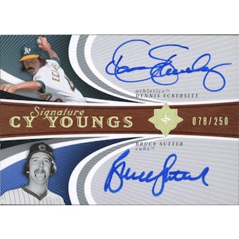 2005 Ultimate Signature Cy Young Dual Autograph #CYES Dennis Eckersley/Bruce Sutter #/250 (Reed Buy)