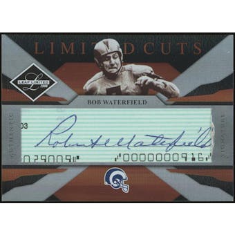 2008 Leaf Limited Cuts Autographs #6 Bob Waterfield #/40 (Reed Buy)