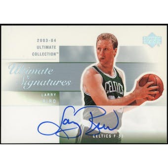 2003/04 Ultimate Collection Signatures #LB Larry Bird Autograph (Reed Buy)
