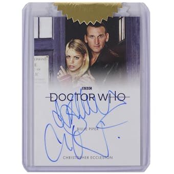 Doctor Who Series 1-4 Billie Piper & Christopher Eccleston Dual Autographed Card