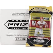 2021 Panini Prizm Draft Picks Baseball Cello Multi 12-Pack Box (Carolina Blue Prizms!)