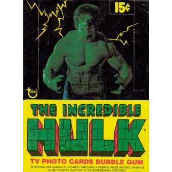 Incredible Hulk Wax Box (1979 Topps)