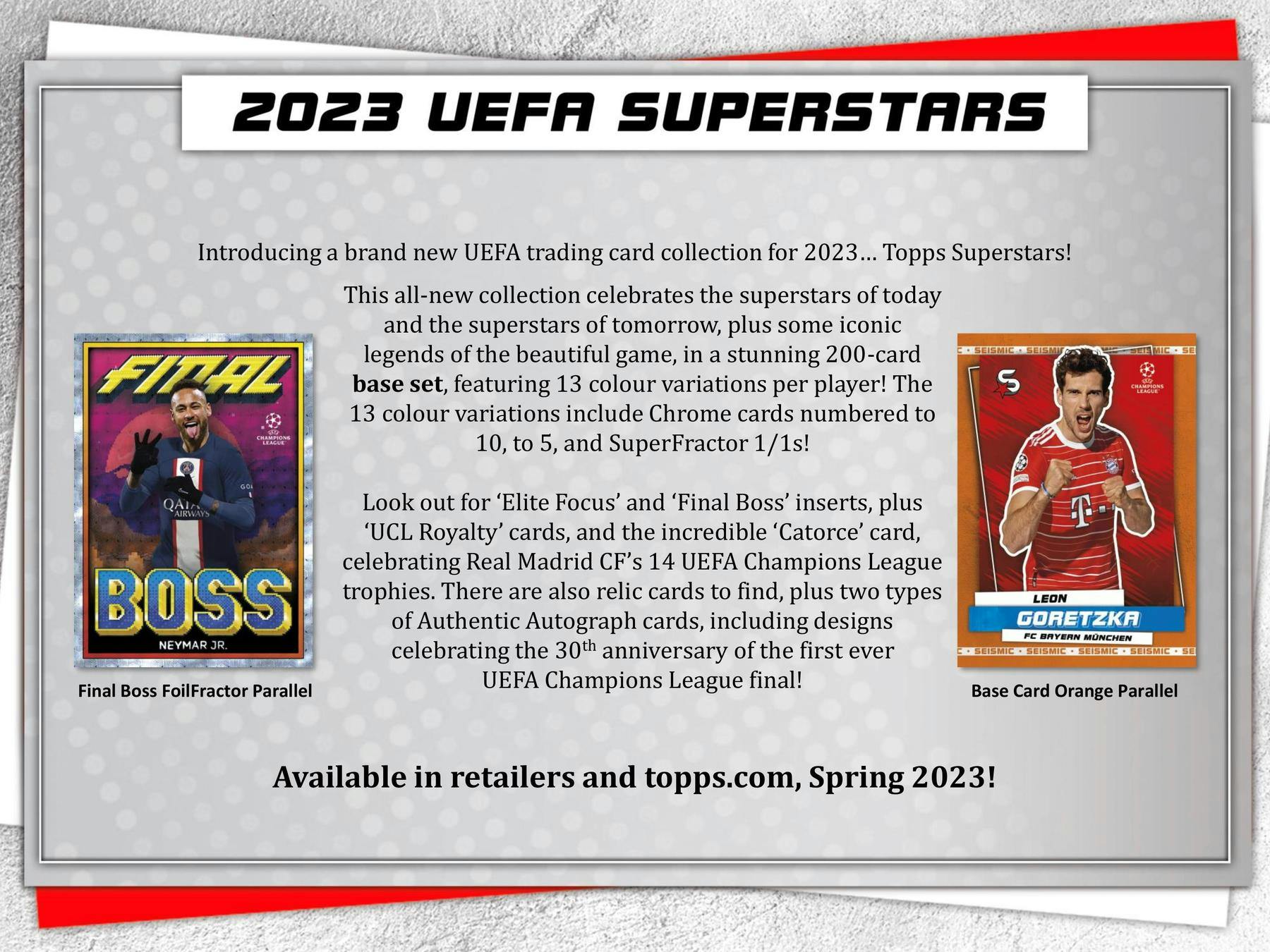 2022-23 Topps UEFA Superstars Soccer Trading Card Value Box