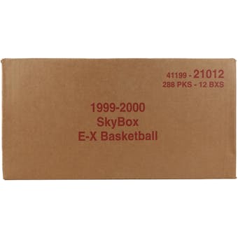 1999/00 Skybox E-X Basketball Hobby 12-Box Case