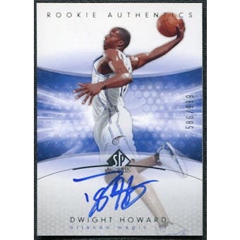 2004/05 SP Authentic #186 Dwight Howard RC Auto Rookie 586/999
