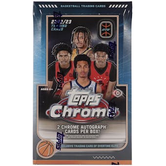 2022/23 Topps Chrome Overtime Elite Basketball Hobby Box