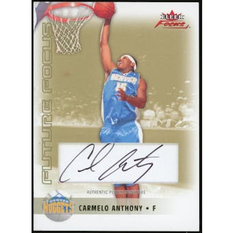 2003/04 Fleer Focus Future Gold #AGACA Carmelo Anthony Autograph #/50 (Reed Buy)
