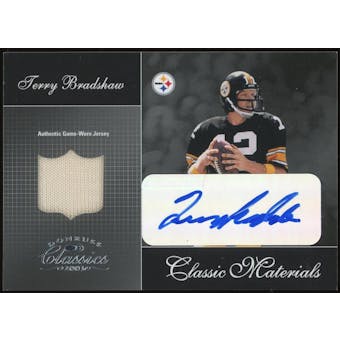 2003 Donruss Classic Materials Autographs #CM13 Terry Bradshaw only 50 signed (Reed Buy)