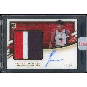 2019/20 Immaculate Collection Premium Patch Autographs #PPARHM Rui Hachimura #/25 (Reed Buy)
