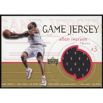 1999/00 Upper Deck Basketball Game Jersey #GJ17 Allen Iverson Jersey Patch (Reed Buy)