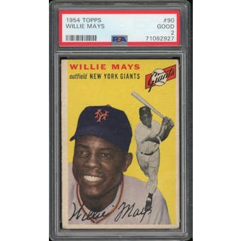 1954 Topps #90 Willie Mays PSA 2 *2927 (Reed Buy)