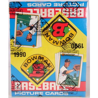 1990 Bowman Baseball Rack Box (BBCE) (FASC) (Reed Buy)