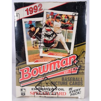 1992 Bowman Baseball Hobby Box (BBCE) (Reed Buy)