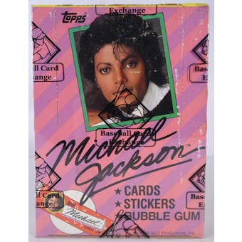 1984 Topps Michael Jackson Series 1 Wax Box (BBCE) (Reed Buy)