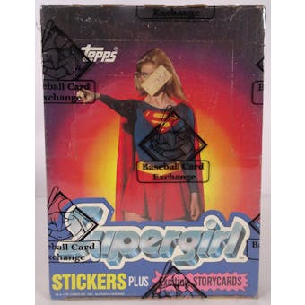 1984 Topps Supergirl Wax Box (BBCE) (Reed Buy)
