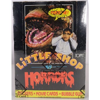 1986 Topps Little Shop of Horrors Wax Box (BBCE) (Reed Buy)