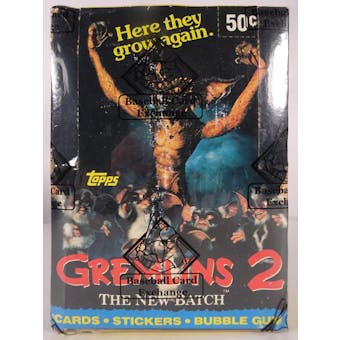 Gremlins 2 Wax Box (1990 Topps) (BBCE) (Reed Buy)