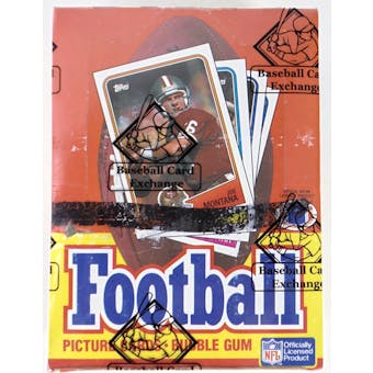 1988 Topps Football Wax Box (X-Out) (BBCE) (Reed Buy)