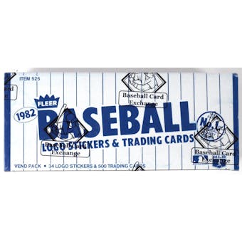 1982 Fleer Baseball Vending Box (BBCE) (Reed Buy)