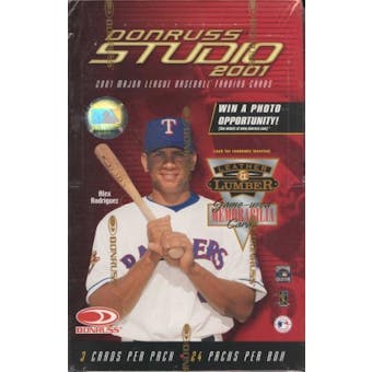 2001 Donruss Studio Baseball Retail 24 Pack Box